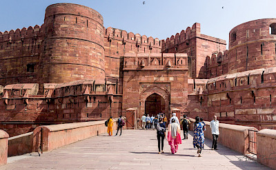 Fort in Agra, India. Flickr:Steven dosRemedios 