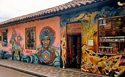 Beautiful murals in Bogotá, Colombia. Flickr:Pedro Szekely