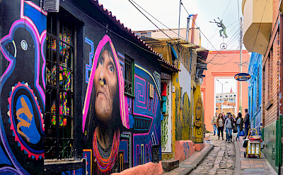 Colorful streets in Bogotá, Colombia. Flickr:Pedro Szekely