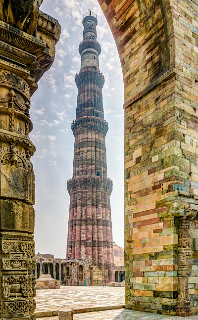 Qutub Minar & complex is a UNESCO Site in New Delhi, India. Flickr:Steven dosRemedios