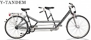 Y-tandem bike