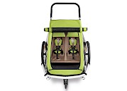 Two-luggage Croozer trailer (ariel view)