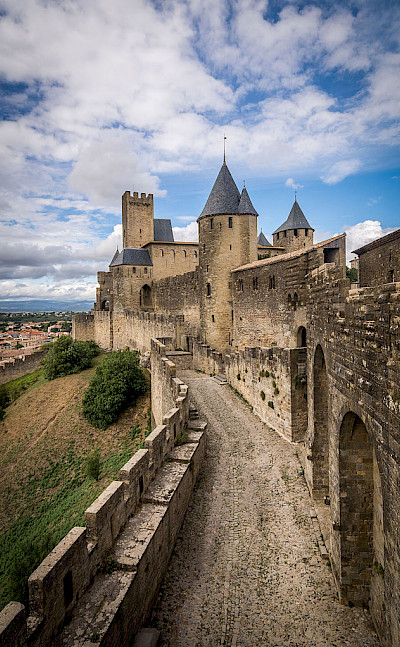 Château de Carcassonne in Carcassonne, France. CC:Julie.Dz
