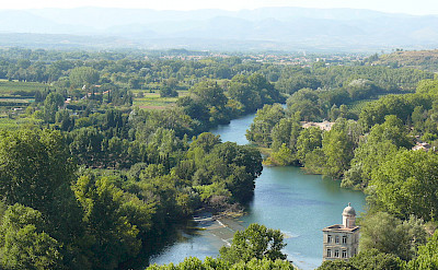 Orb River as viewed from Béziers, France. CC:RudolfSimon