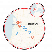Bordeaux - Serignac to Castets-en-Dorthe Map