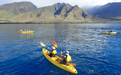 Kayaking off Maui Coast, Hawaii. ©TO