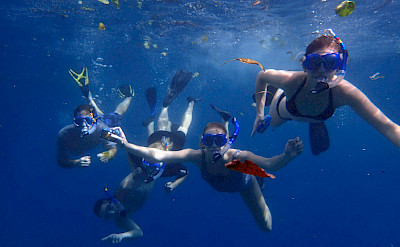 Snorkeling for marine life in Hawaii. ©TO