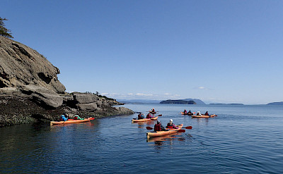 Kayaking around the San Juan Islands, Pacific Northwest. ©TO