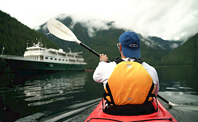 Kayaking in Misty Fjords National Monument in Alaska. ©TO