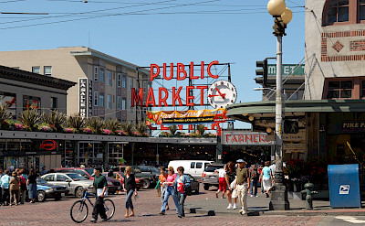 The famous Public Market in Seattle, Washington. Flickr:Mike Knell