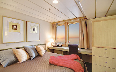 Admiral cabin windows | Safari Endeavour | Alaska Cruise Tour