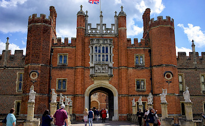The Tudor Great Gatehouse at Hampton Court, a royal palace in Richmond upon Thames, England. Flickr:Paul Hudson 