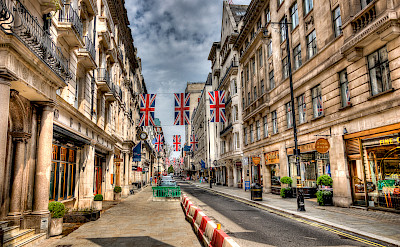 The famous Jermyn Street in London, England. Flickr:Mark Tominski