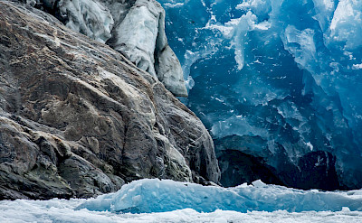 Blue icebergs, Sawyer Glacier, Tracy Arm, Alaska. Flickr:Mark Byzewski 