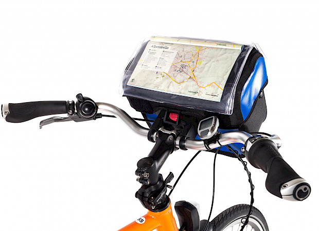 Front bike map holder