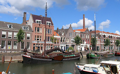 Boats in Schiedam, the Netherlands. Flickr:bert knottenbeld