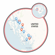 Alaska - Tongass Forest, Glaciers & Wildlife Map