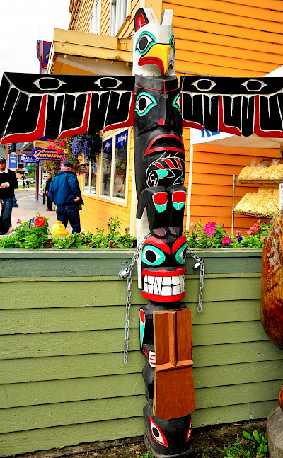 Totem poles in Juneau, Alaska. Flickr:Kimberly Vardeman