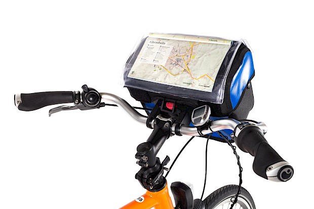 Front bike map holder