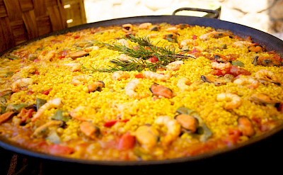 Paella is a Spanish specialty! Flickr:Jonathan Pincas