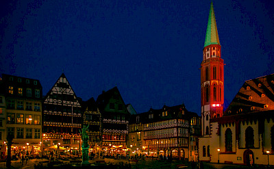 Evening in Frankfurt-am-Mainz, Germany. Flickr:polybert49