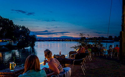 Outdoor dining along the river in Mainz, Germany. Flickr:Florian Christoph