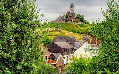 Castle towering over in Cochem, Germany. Flickr:Jodage
