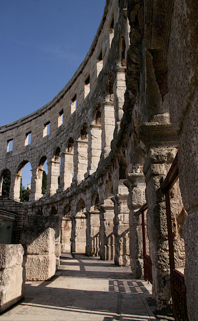 Ruins in Pula, Istria, Croatia. ©TO