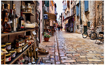 Cobblestone streets in Rovinj, Istria, Croatia. Flickr:Mario Fajt