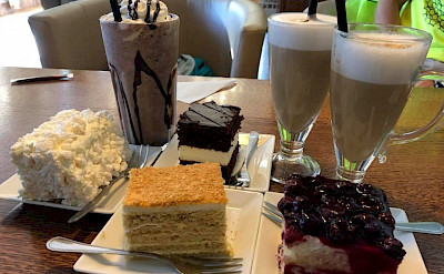 Desserts in Grodno, Belarus.
