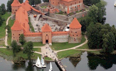Trakai Island Castle in Lithuania.