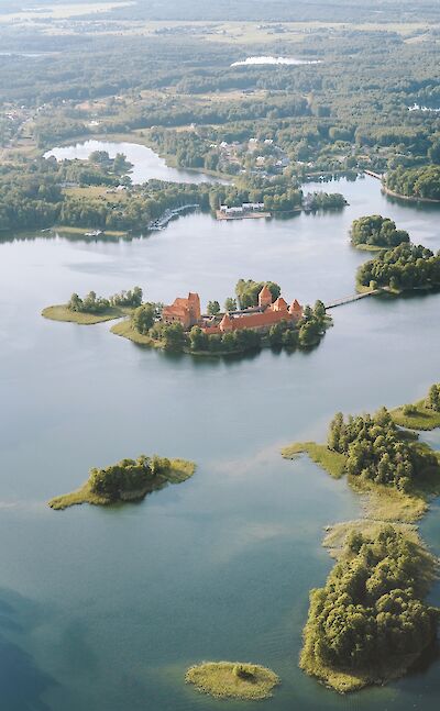 Trakai Island & Castle in Trakai, Lithuania. Unsplash:Valdemaras D.