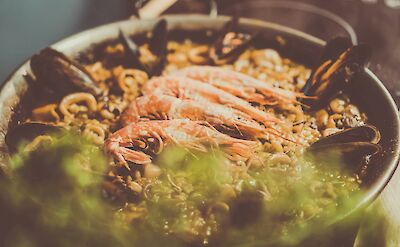 Seafood paella. Unsplash@Raphael Maksian