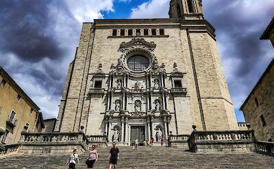 Stone steps up to the Cathedral of Girona, Catalonia, Spain. Unsplash@Joshua Kettle