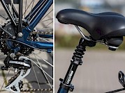 Touring bike saddle