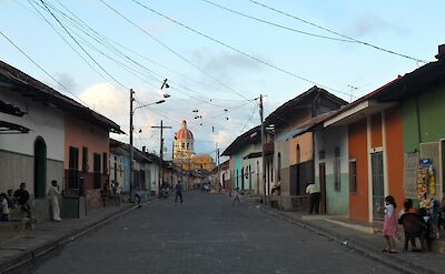 Typical street in Granada, Nicaragua. CC:Milei.vencel