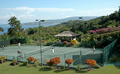 Silent Waters Tennis Court Aerial