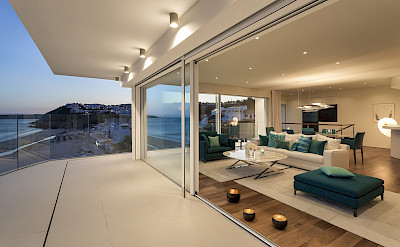 Villa Alegria Living Room Terrace Sunset