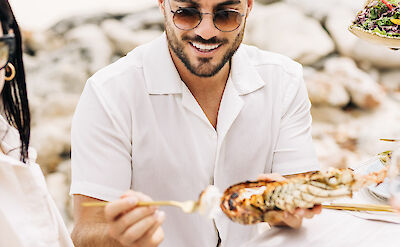 Ani Anguilla Guest Privileges Beach Bbq Lunch Lobster