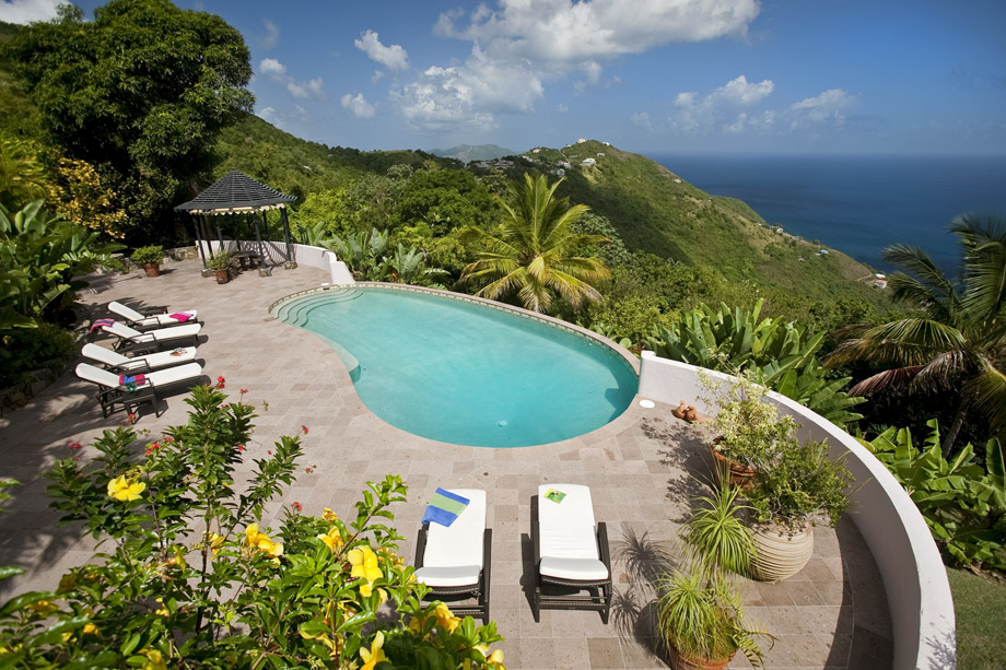 Canefield House BVI villa in Tortola with pool