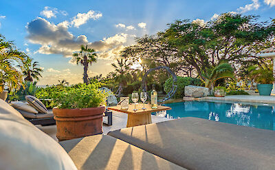 Lapinta Pool Diagonal View Evening