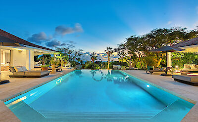 Lapinta Pool Evening Sunset