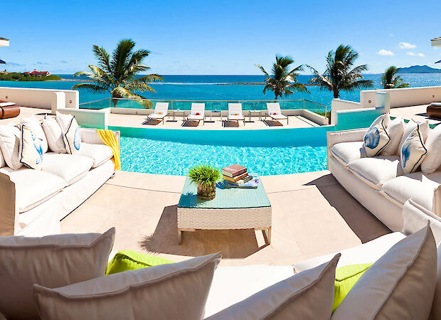F Lebleu Villa Anguilla Rental Pool View