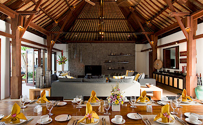 Villa Indoor Dining View To Living Area