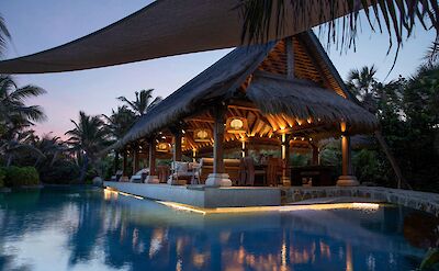 Necker Island Crocodile Pavilion Night