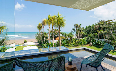 Noku Beach House Terrace From Guest Bedroom With Beach View