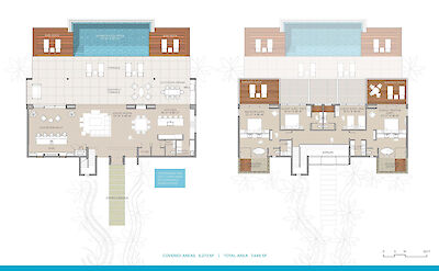 Be North Shore Floorplan 4 Bedroom Ocean View Villa 9