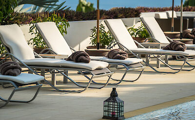 Sun Lounger By The Pool