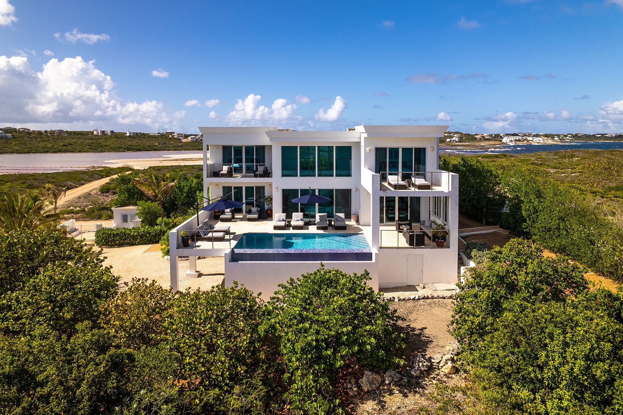 Tequila Sunrise Anguilla villa in Sandy Hill with pool