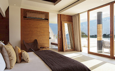 The Iman Villa Master Bedroom View To The Deck